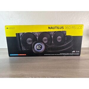 Corsair Nautilus 360 RS LCD Liquid CPU Cooler 360mm Radiator Intel AMD Black